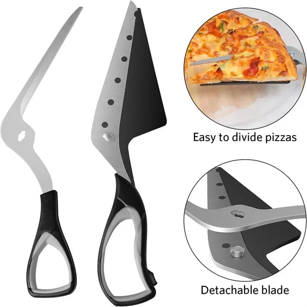 Pizza Cutter with Shovel
