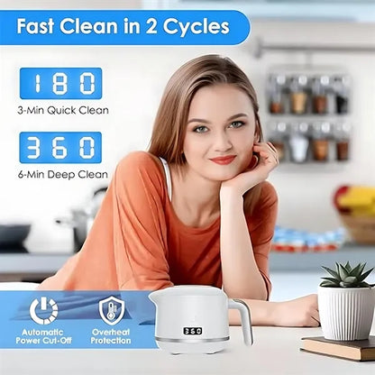 Mini Ultrasonic Denture Cleaner w/ UV Sterilizer