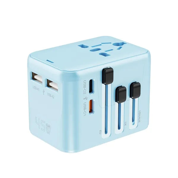 Universal GaN Fast Charging Travel Adapter-Worldwide Use