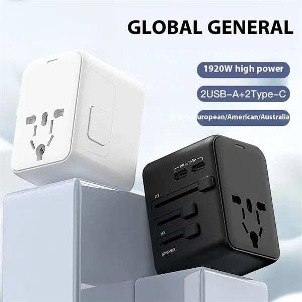 Universal GaN Fast Charging Travel Adapter-Worldwide Use