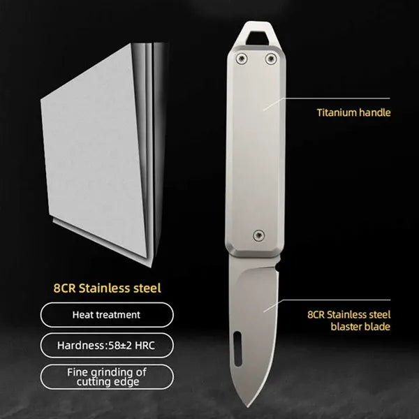 Mini Titanium EDC Folding Knife Outdoor Survival Multi-Tool