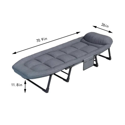 Adjustable Portable Folding Bed for Camping & Office