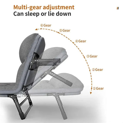 Adjustable Portable Folding Bed for Camping & Office
