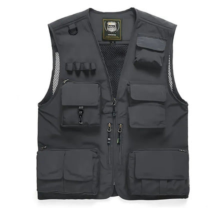 Multi-functional Outdoor Quick-Drying Vest w/ Mesh & Zipper