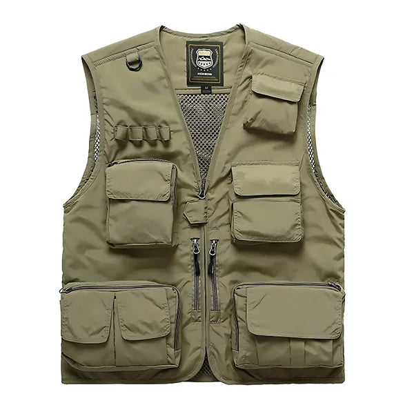 Multi-functional Outdoor Quick-Drying Vest w/ Mesh & Zipper
