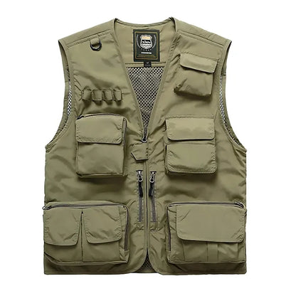 Multi-functional Outdoor Quick-Drying Vest w/ Mesh & Zipper