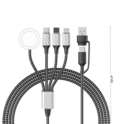 Magnetic 4-in-1 Charging Cable for Phone & Watch