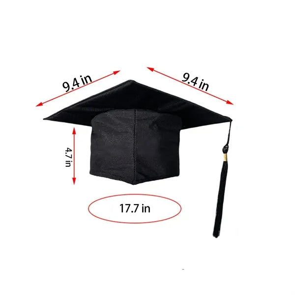 Polyester Kids' Mortar Board - Tassel & Custom Badge