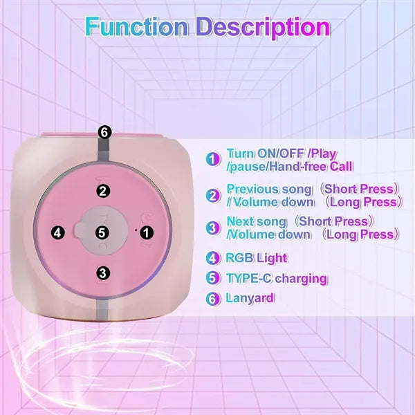 Fidget Spinner Bluetooth Speaker - Portable Wireless Fun Toy