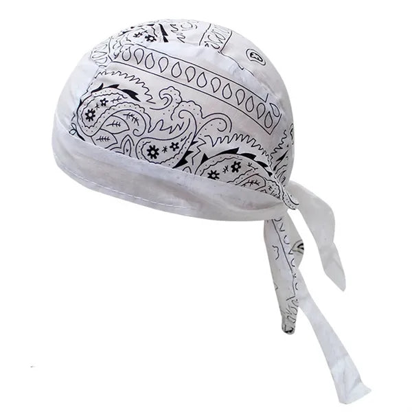 Outdoor Cycling Pirate Hat - Cotton Paisley Bandana
