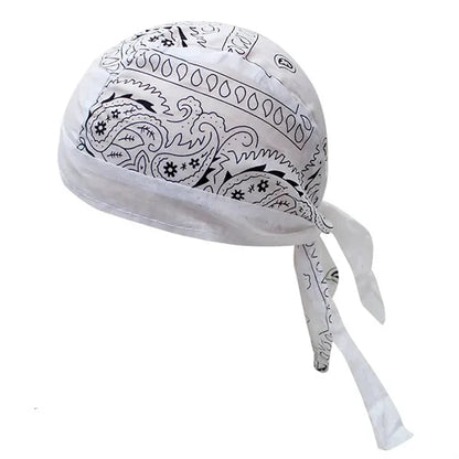 Outdoor Cycling Pirate Hat - Cotton Paisley Bandana