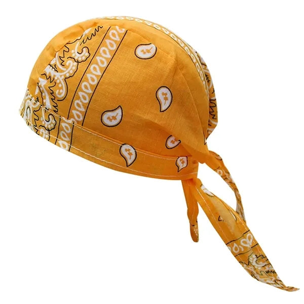 Outdoor Cycling Pirate Hat - Cotton Paisley Bandana