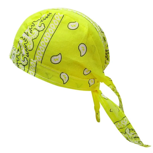 Outdoor Cycling Pirate Hat - Cotton Paisley Bandana