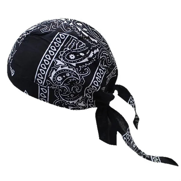 Outdoor Cycling Pirate Hat - Cotton Paisley Bandana