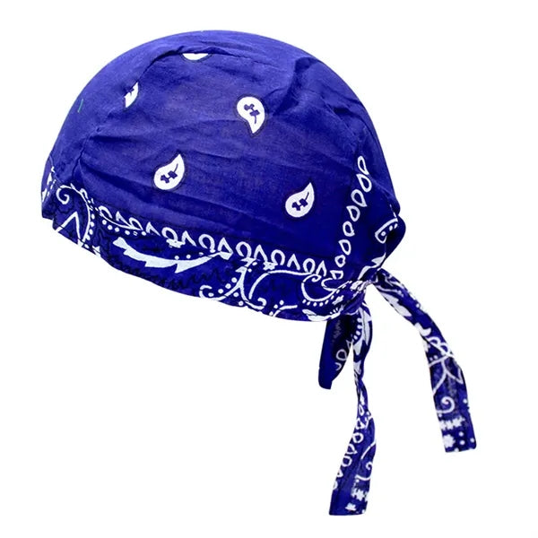 Outdoor Cycling Pirate Hat - Cotton Paisley Bandana
