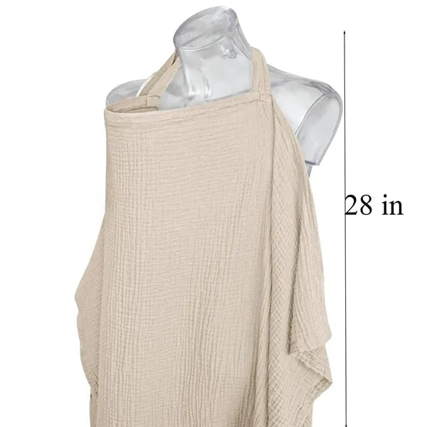 Adjustable Breathable Cotton Nursing Cover for Breastfeeding