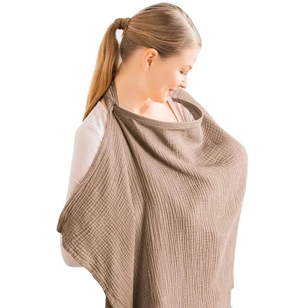 Adjustable Breathable Cotton Nursing Cover for Breastfeeding