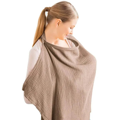 Adjustable Breathable Cotton Nursing Cover for Breastfeeding