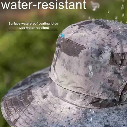 Outdoor Sun Hat With Solar-Powered