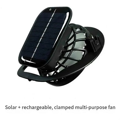 Outdoor Sun Hat With Solar-Powered