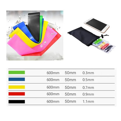 Rubber Yoga Elastic Strap Band Set