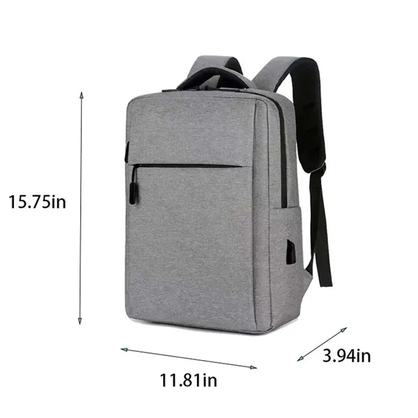 Expandable Business Laptop Backpack with USB Charging Port