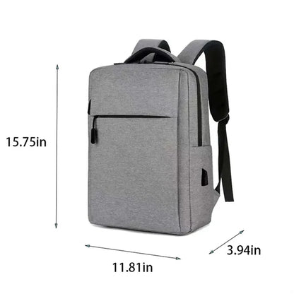 Expandable Business Laptop Backpack with USB Charging Port