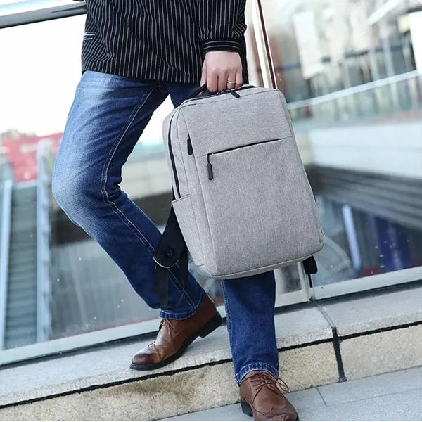 Expandable Business Laptop Backpack with USB Charging Port