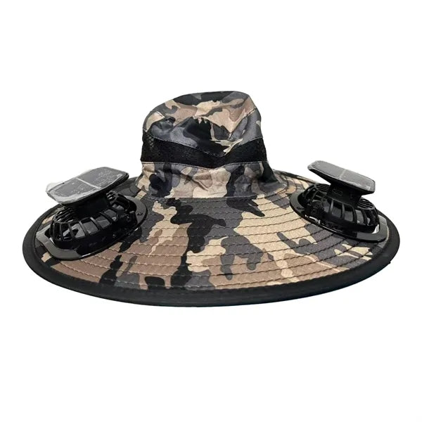 Solar Dual Fan Outdoor Sun Hat