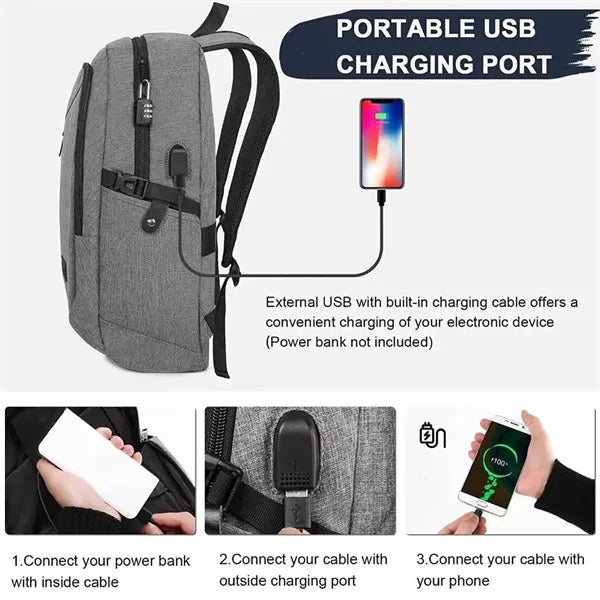 Travel Anti-theft Laptop Backpack