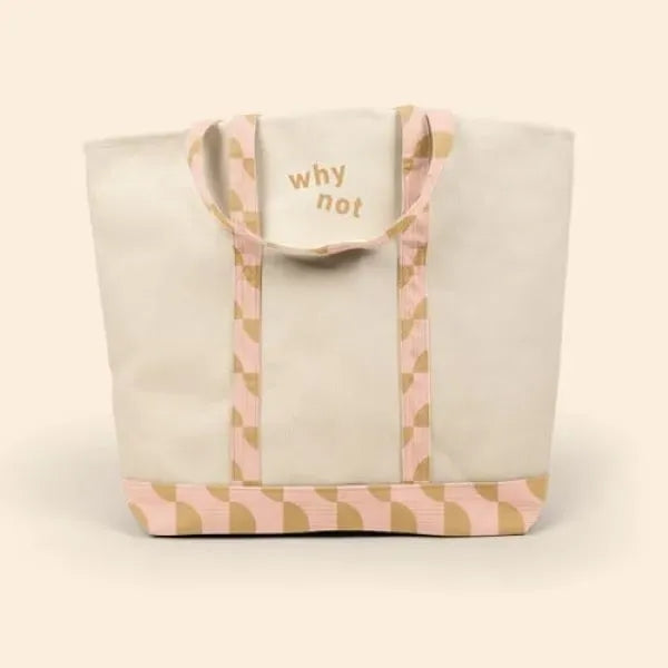 4CP TRIM MORRIS TOTE - EXTRA LARGE ZIPPERED