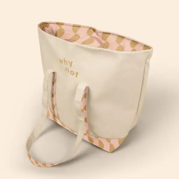 4CP TRIM MORRIS TOTE - EXTRA LARGE ZIPPERED