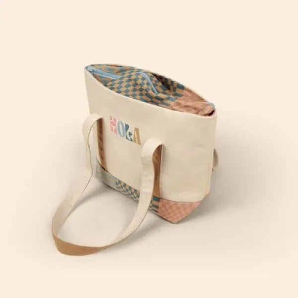 4CP TRIM MORRIS TOTE - MEDIUM ZIPPERED