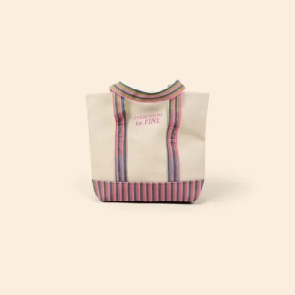 4CP TRIM MORRIS TOTE - SMALL ZIPPERED