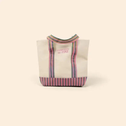 4CP TRIM MORRIS TOTE - SMALL ZIPPERED