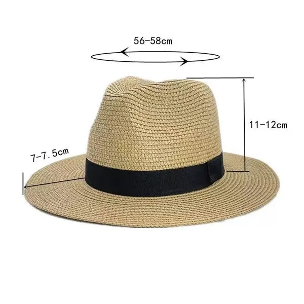 Wide Brim Straw Panama