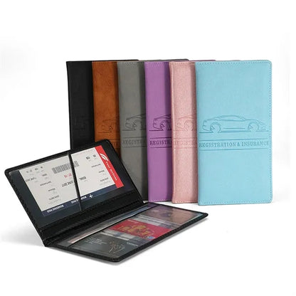 PU Leather Car Document Holder