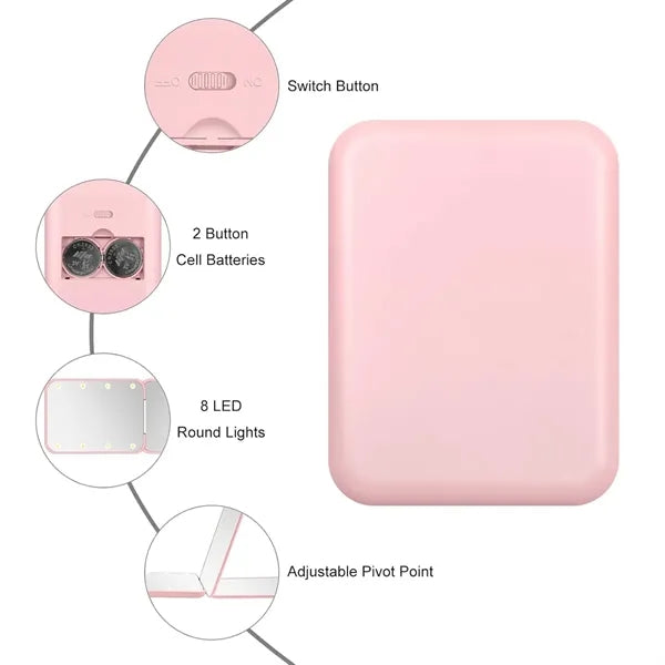 Portable LED Makeup Mirror