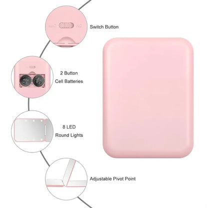 Portable LED Makeup Mirror