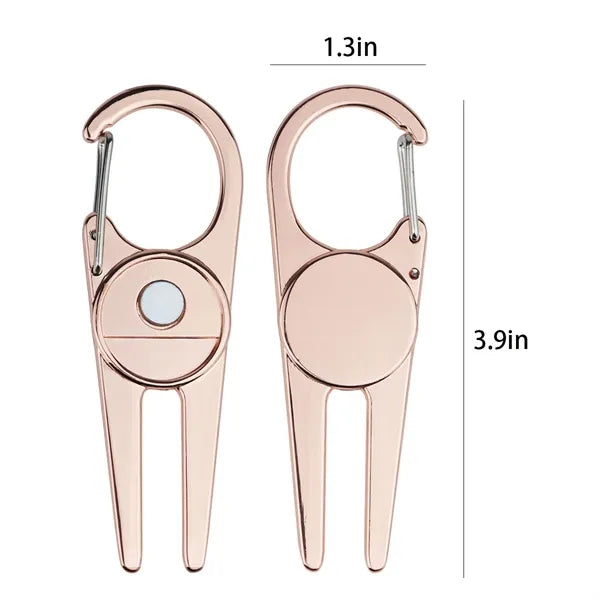 Zinc Alloy Creative Glue Label Golf Green Ball Fork