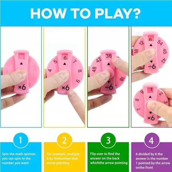 Math Learning Fidget Spinner