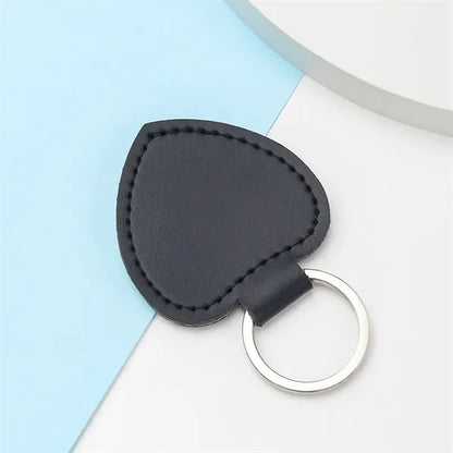 Heart-Shaped Leather Keychain Pendant Gift