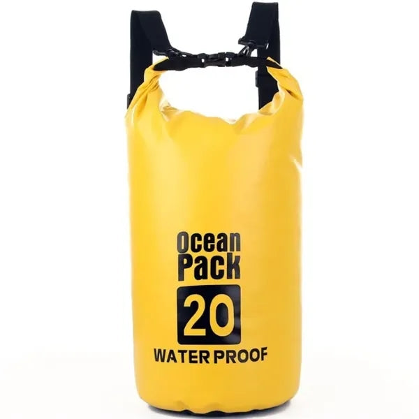 500D Pvc Eco Waterproof Dry Bag 15L w/Single Shoulder Strap