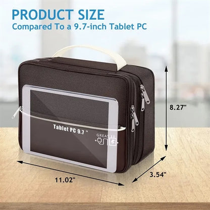 Double Layer Travel Cable Organizer Bag