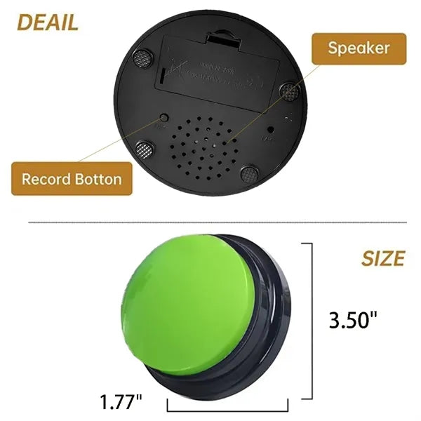 Pet Sound Box Interactivity Voice Recording Button
