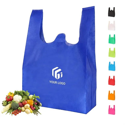 Eco-friendly durable grocery non woven tote shopping bag