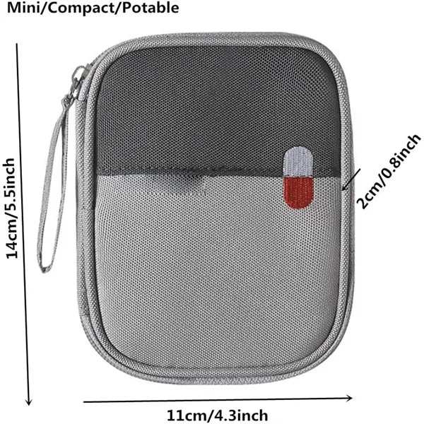 Portable First Aid Bag Medicine Pouch