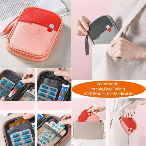 Portable First Aid Bag Medicine Pouch