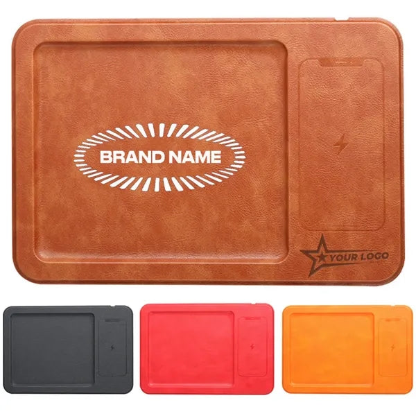 Leather Charging Protector Mouse Pad