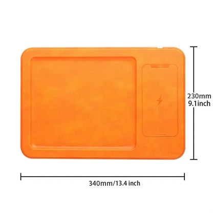 Leather Charging Protector Mouse Pad